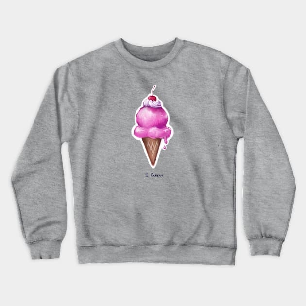 I Scream... for Ice Cream Crewneck Sweatshirt by Star Sandwich